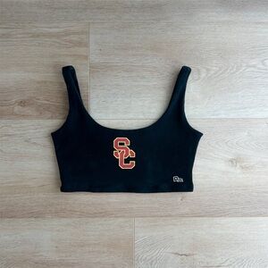 SOLD USC Trojans Women’s Hype and Vice Black Scoop Neck Crop Top